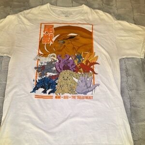 Naruto Shippuden Tailed Beast Collection white T-shirt size: L